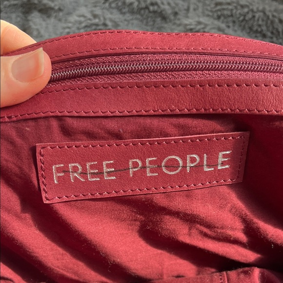 Free People Head Over Heels Leather Crossbody Bag in Red - Picture 8 of 12